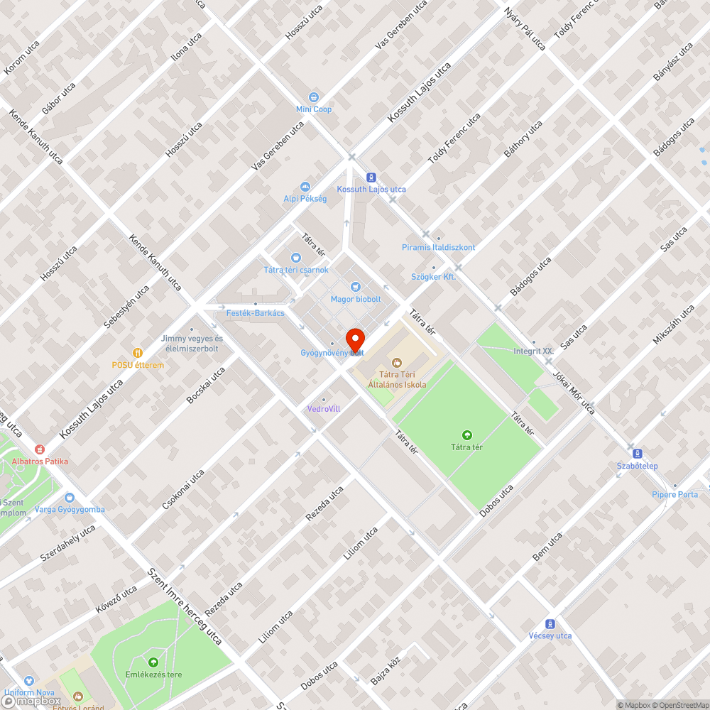 Pesterzsébet Tátra tér szemét bejelentés helye