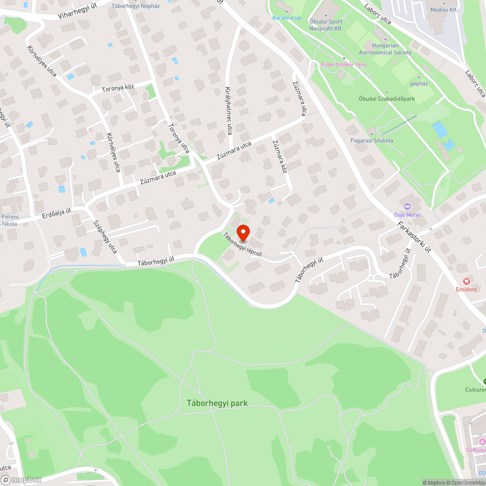 Táborhegyi lépcső javítása bejelentés helye