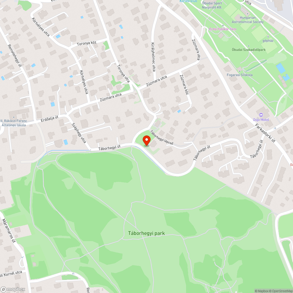 Táborhegyi út járda járhatósága bejelentés helye