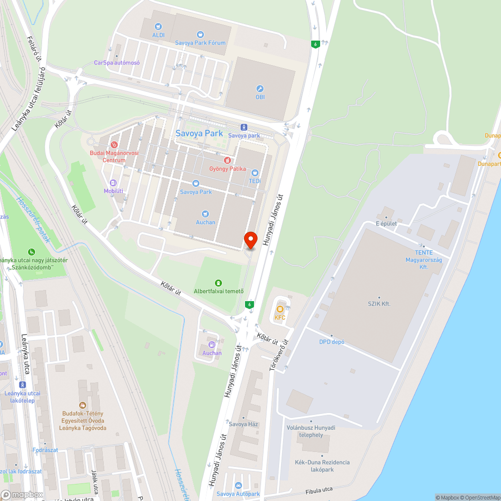 Kátyú a járdán bejelentés helye