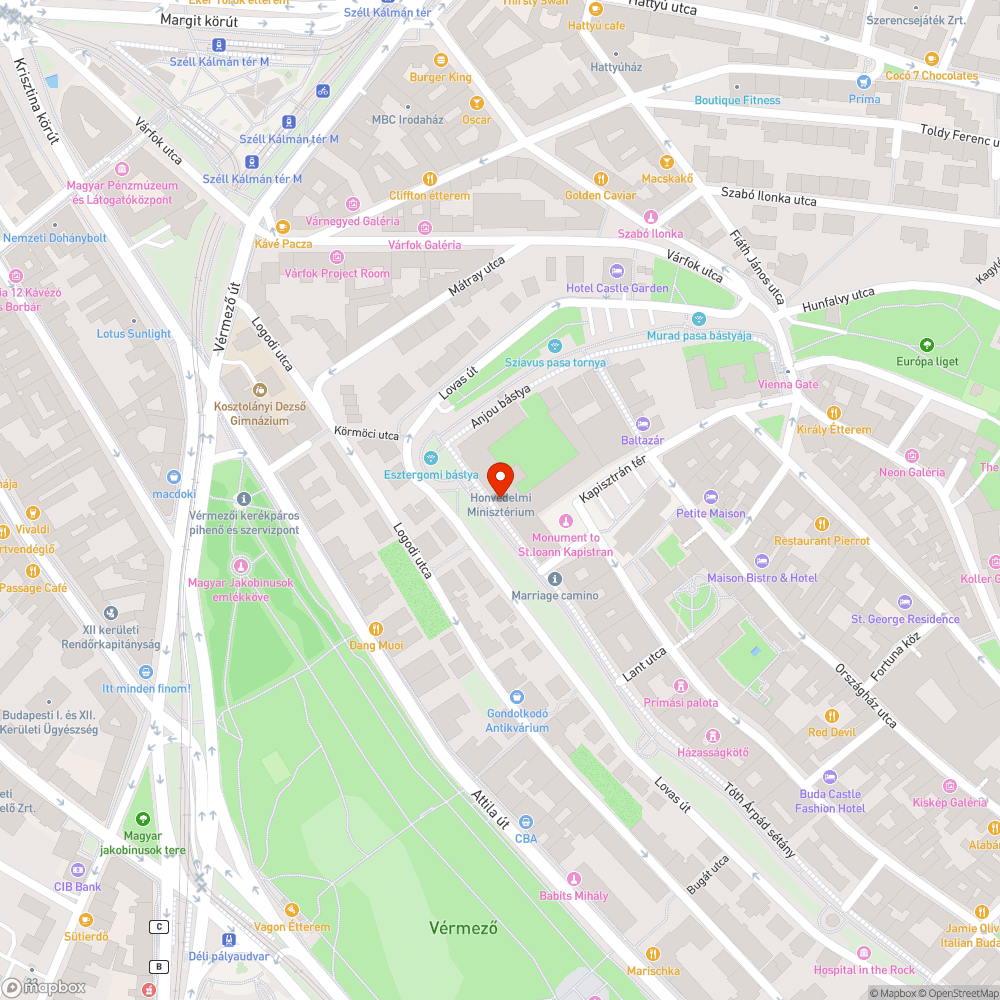 Hiányzó burkolat bejelentés helye