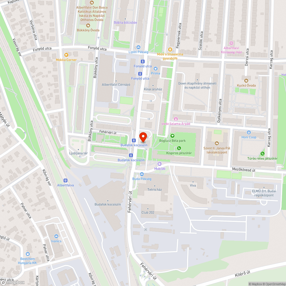 Elhagyott 206 bejelentés helye