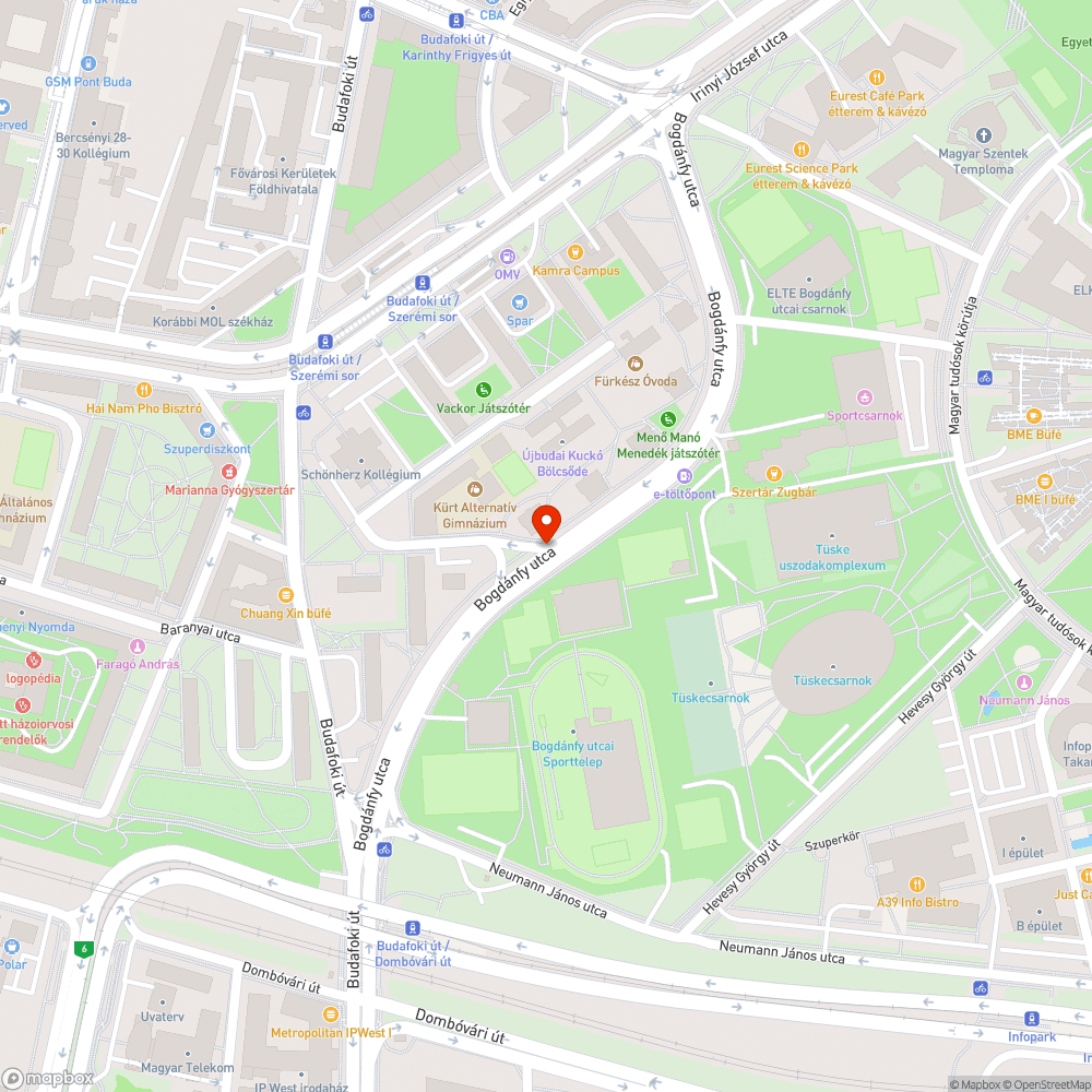 Felismerhetetlenségig lekötött kerékpársáv bejelentés helye