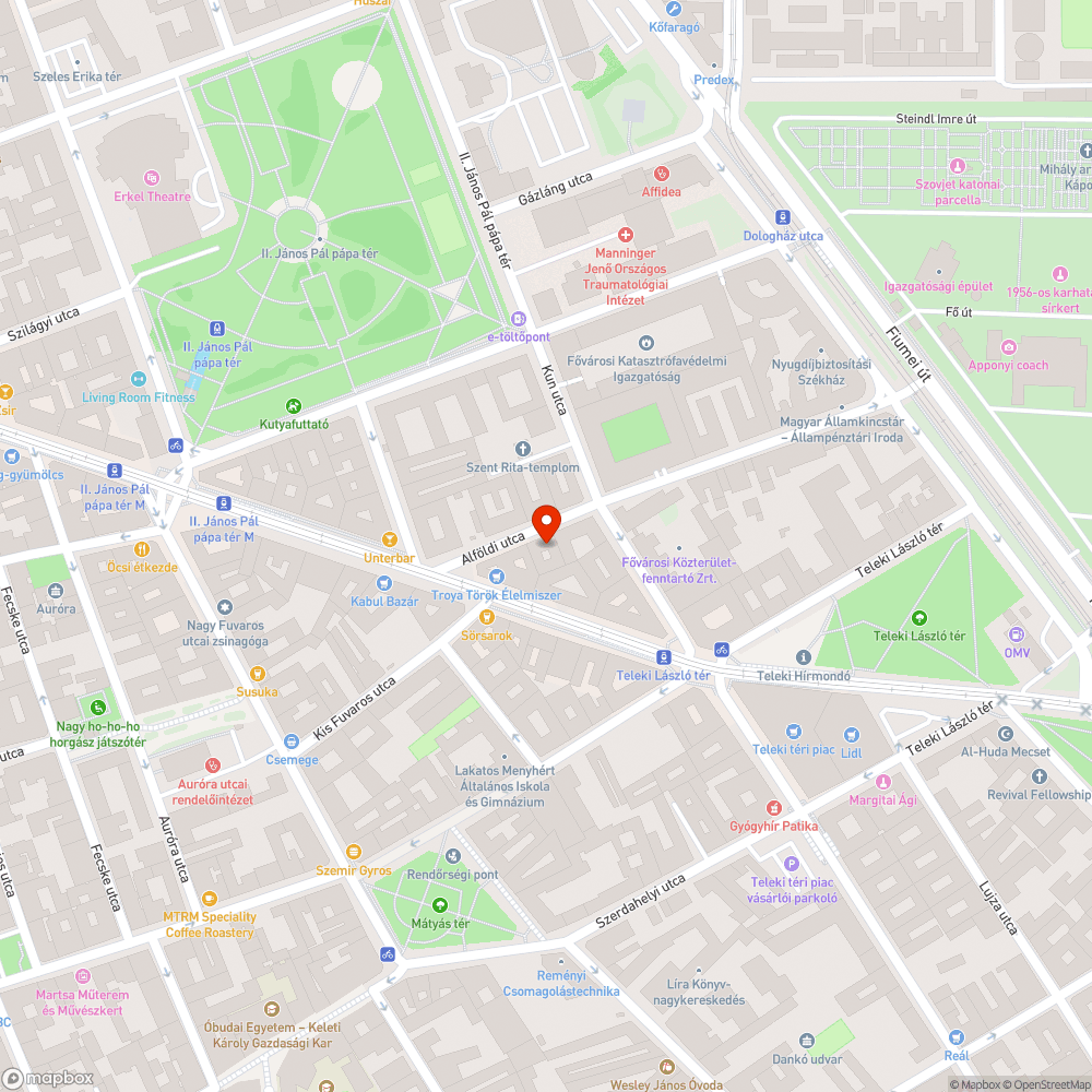 A kijavított járda újra beszakadt bejelentés helye