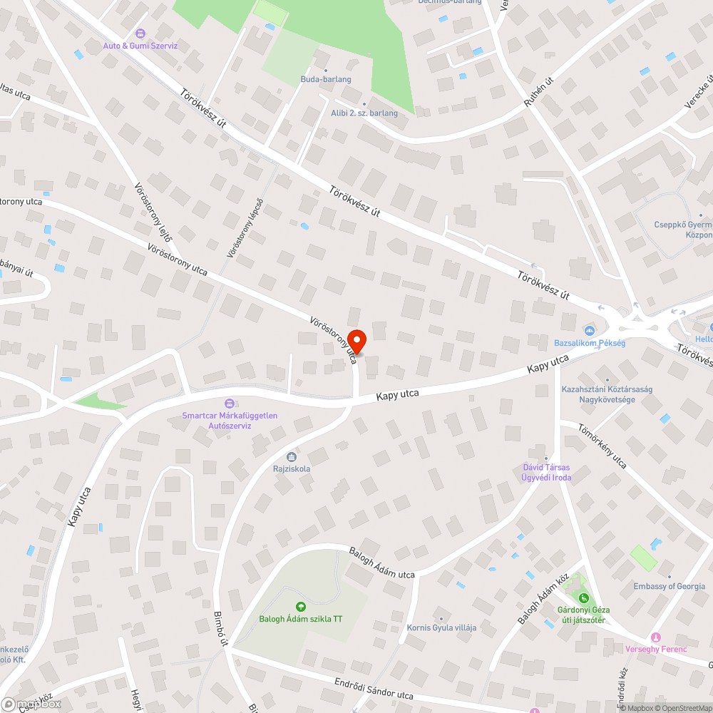 Beszakadt útburkolat bejelentés helye