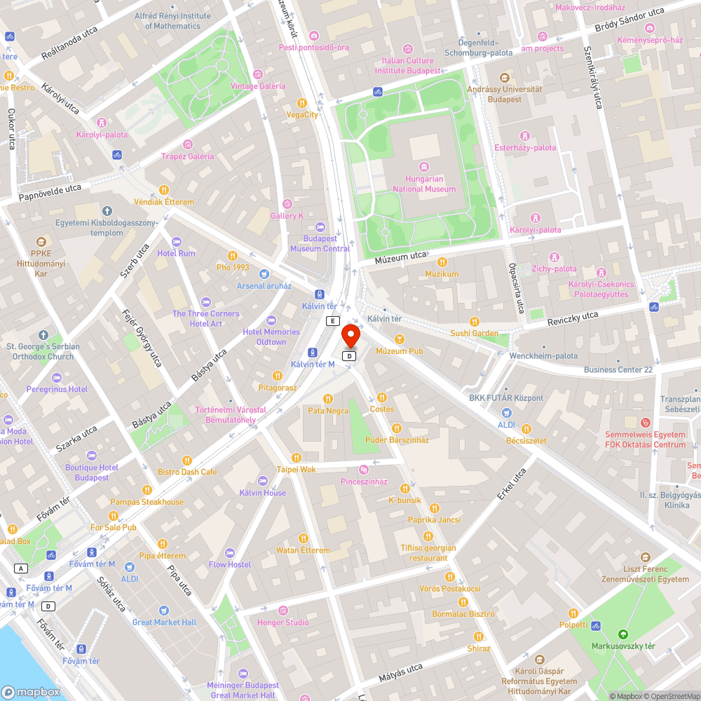 Kálvin tér metróállomás "D" kijárat graffiti bejelentés helye