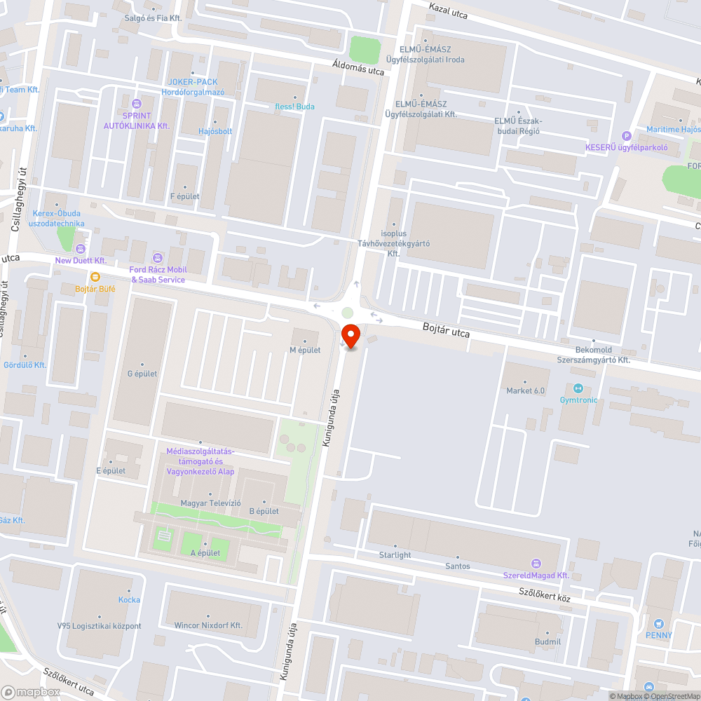 Elhagyott jármű a parkolóban bejelentés helye