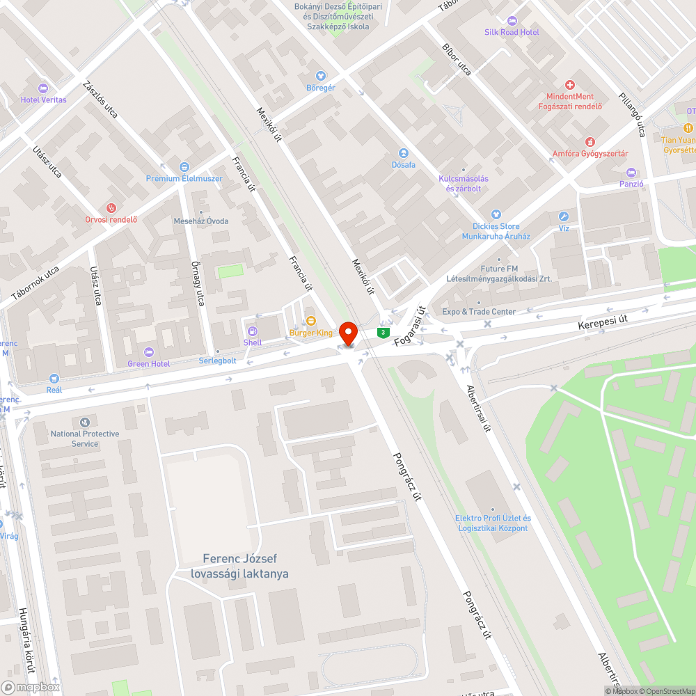 Lekopott zebra bejelentés helye