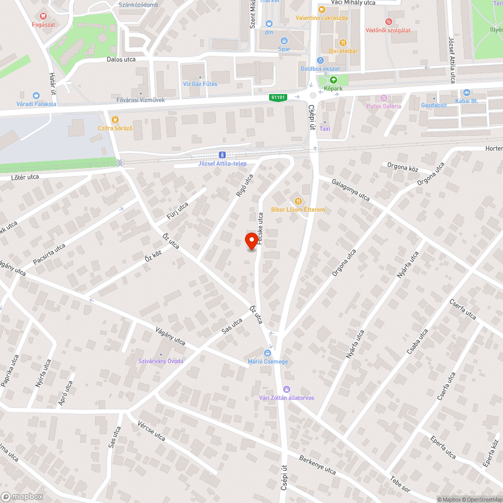 Hiányzó szemetes az utcában bejelentés helye