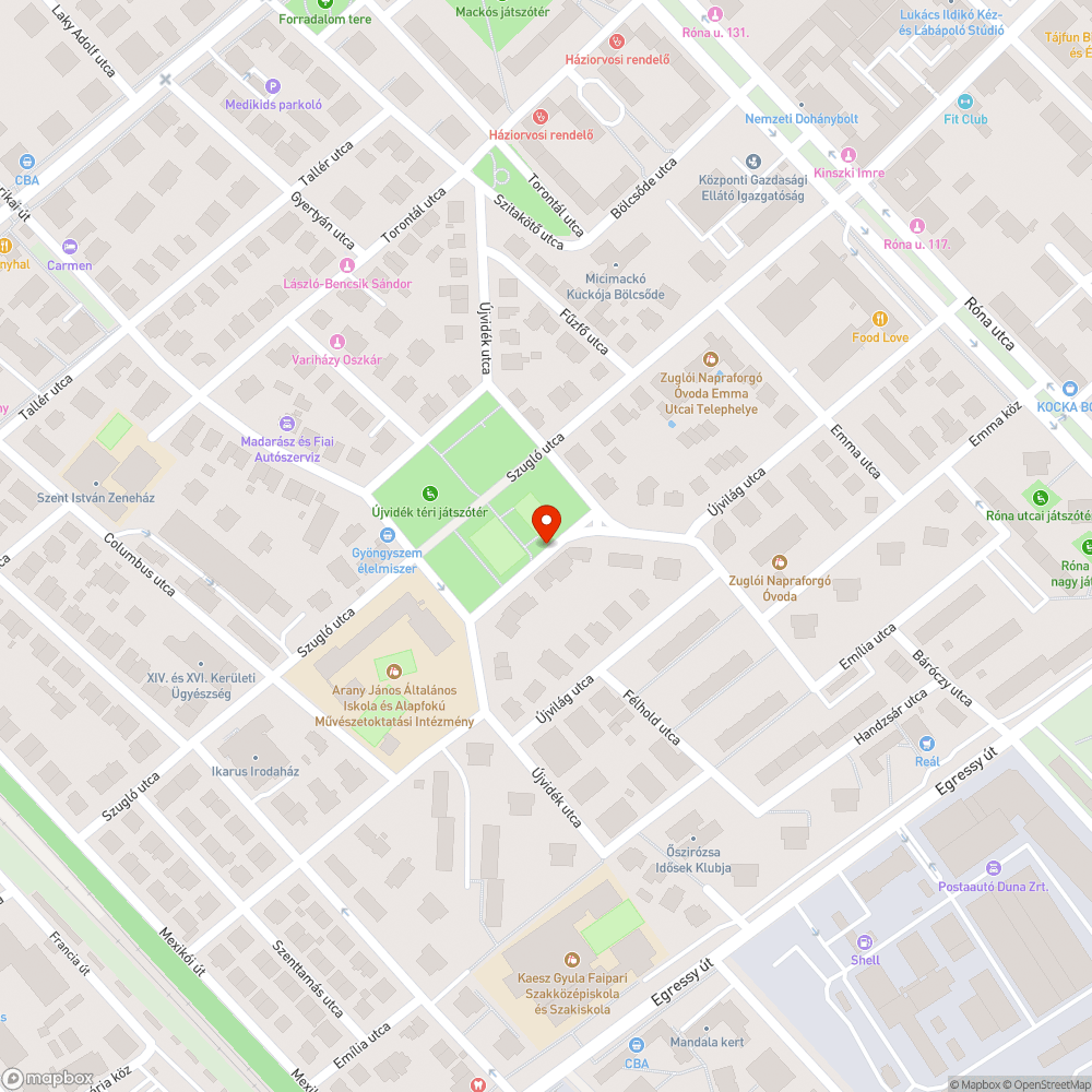 Elhagyott Subaru bejelentés helye