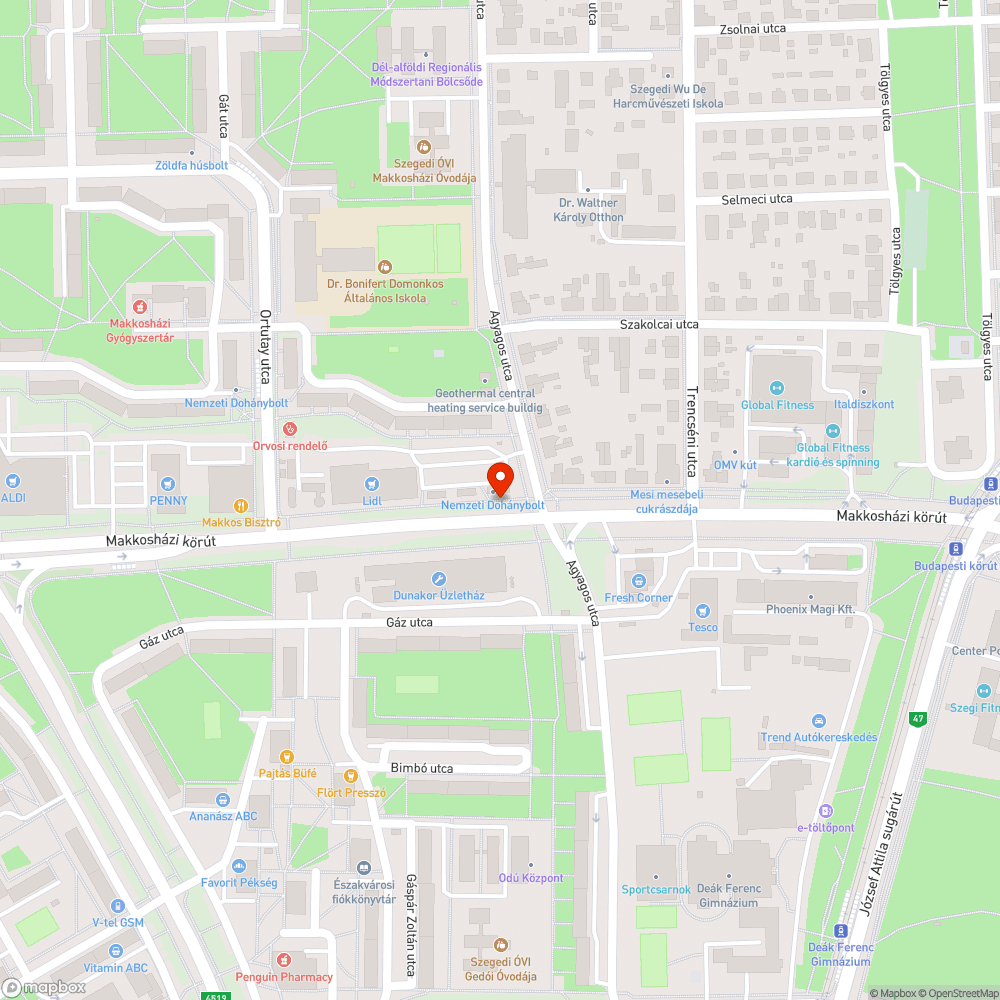 Hullámos járda a Makkosházi körúton bejelentés helye