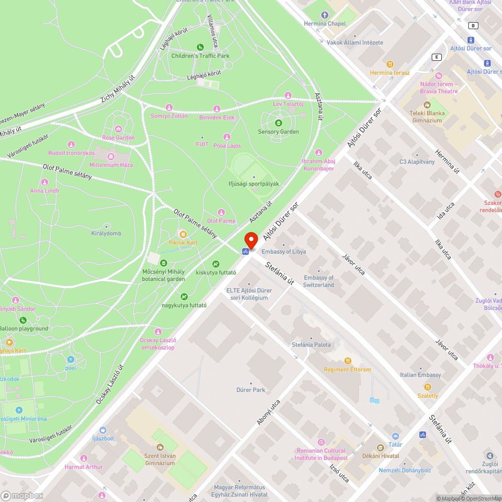 Lekopott útburkolati jel bejelentés helye