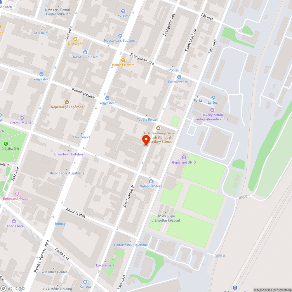 Halszálka parkolás felváltott oldalon / több zöld felület bejelentés helye