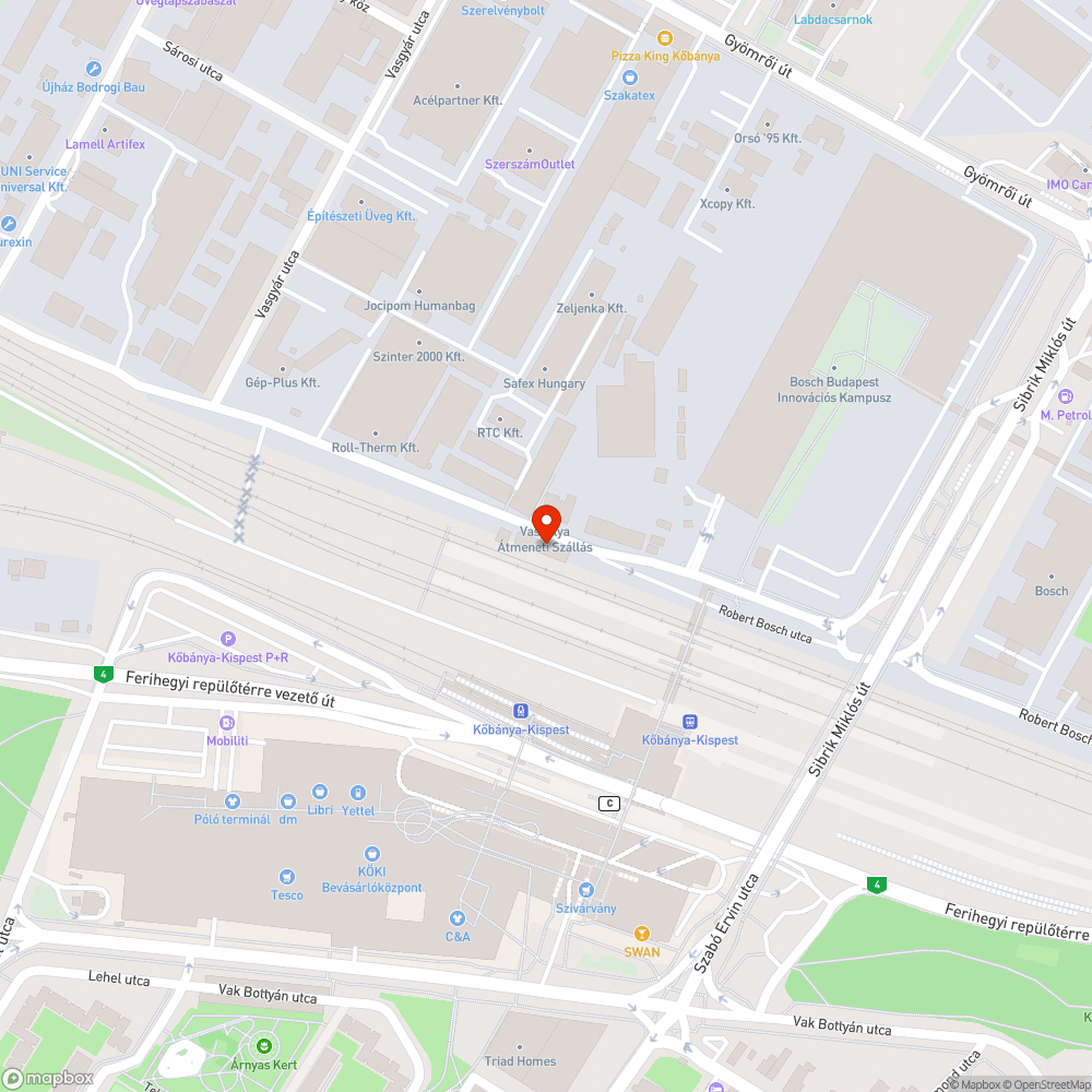 Nem működő leszállásjelző bejelentés helye