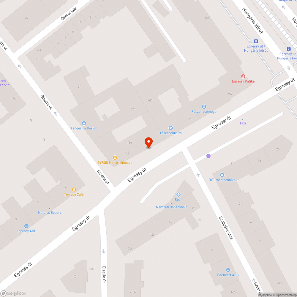 Rozsdás, matricás postaláda bejelentés helye