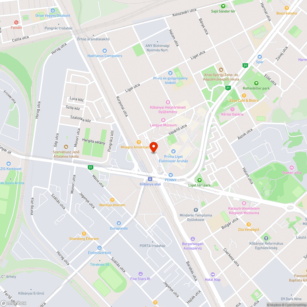 Kátyús autóbusz-állomás bejelentés helye