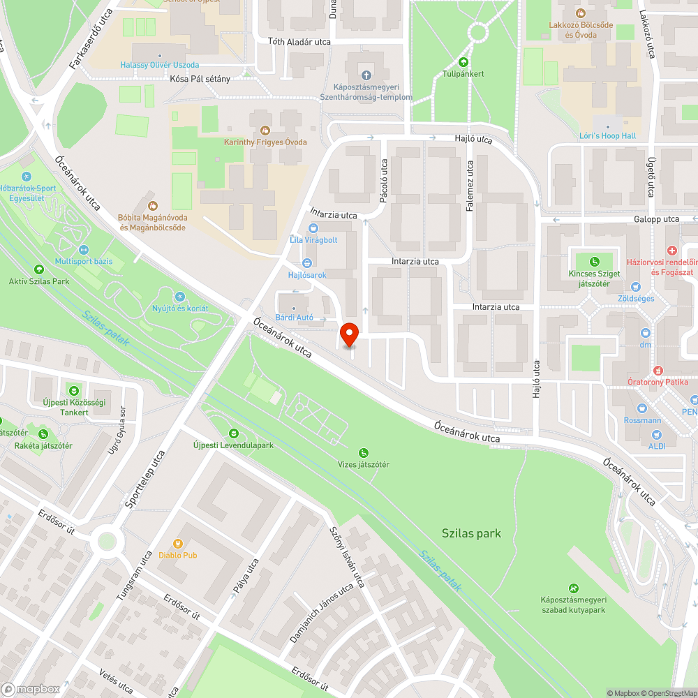 Eldugult csapadék elvezető bejelentés helye