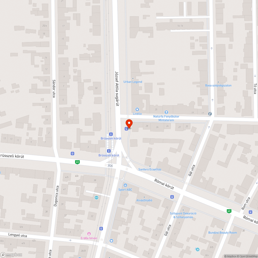 Összefirkált, matricázott telefonfülke - Dankó Pista u./József A. sgt. sarka bejelentés helye