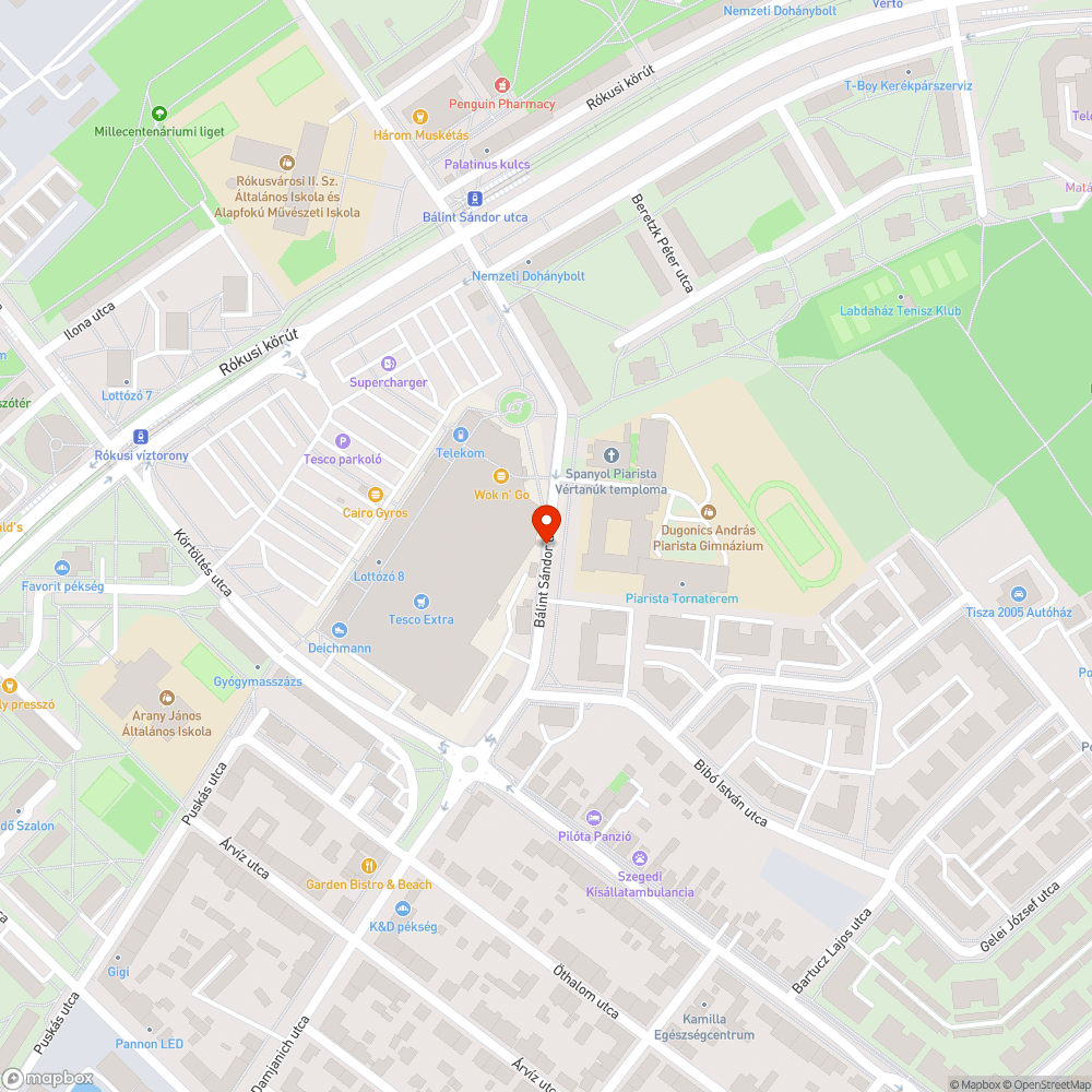 Több lámpa nem világít és hiányzó lámpatest -  Bálint Sándor utca bejelentés helye