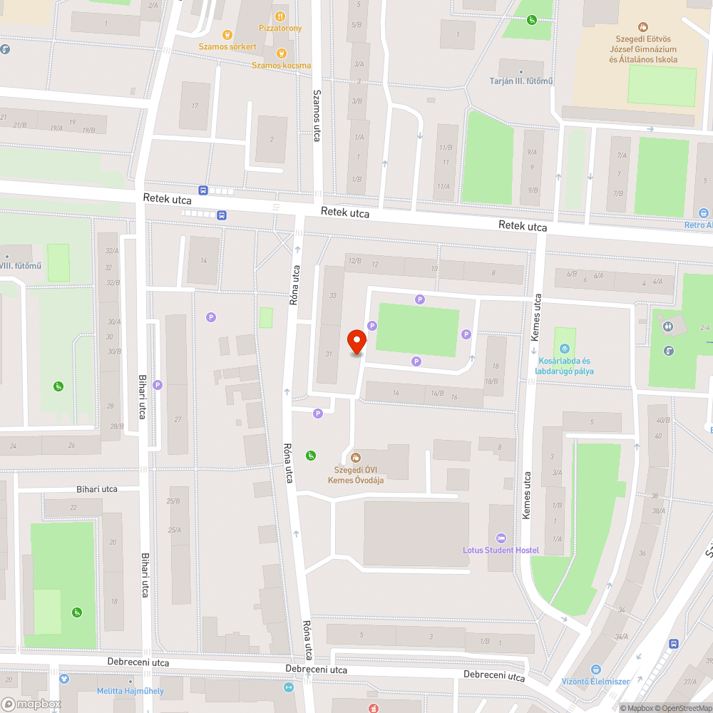 Kátyú és megfordított csatorna fedlap - Róna u. 31. bejelentés helye