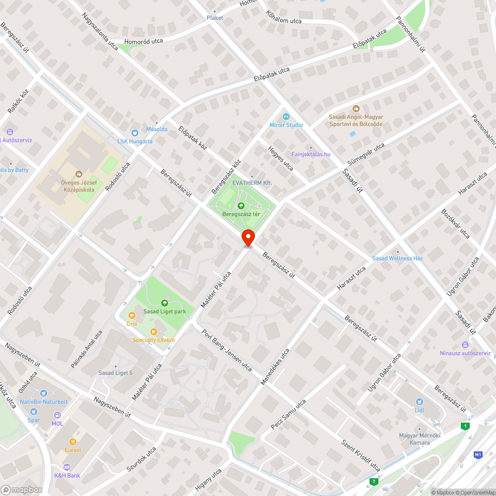 Lógó kábel Maléter Pál utca bejelentés helye