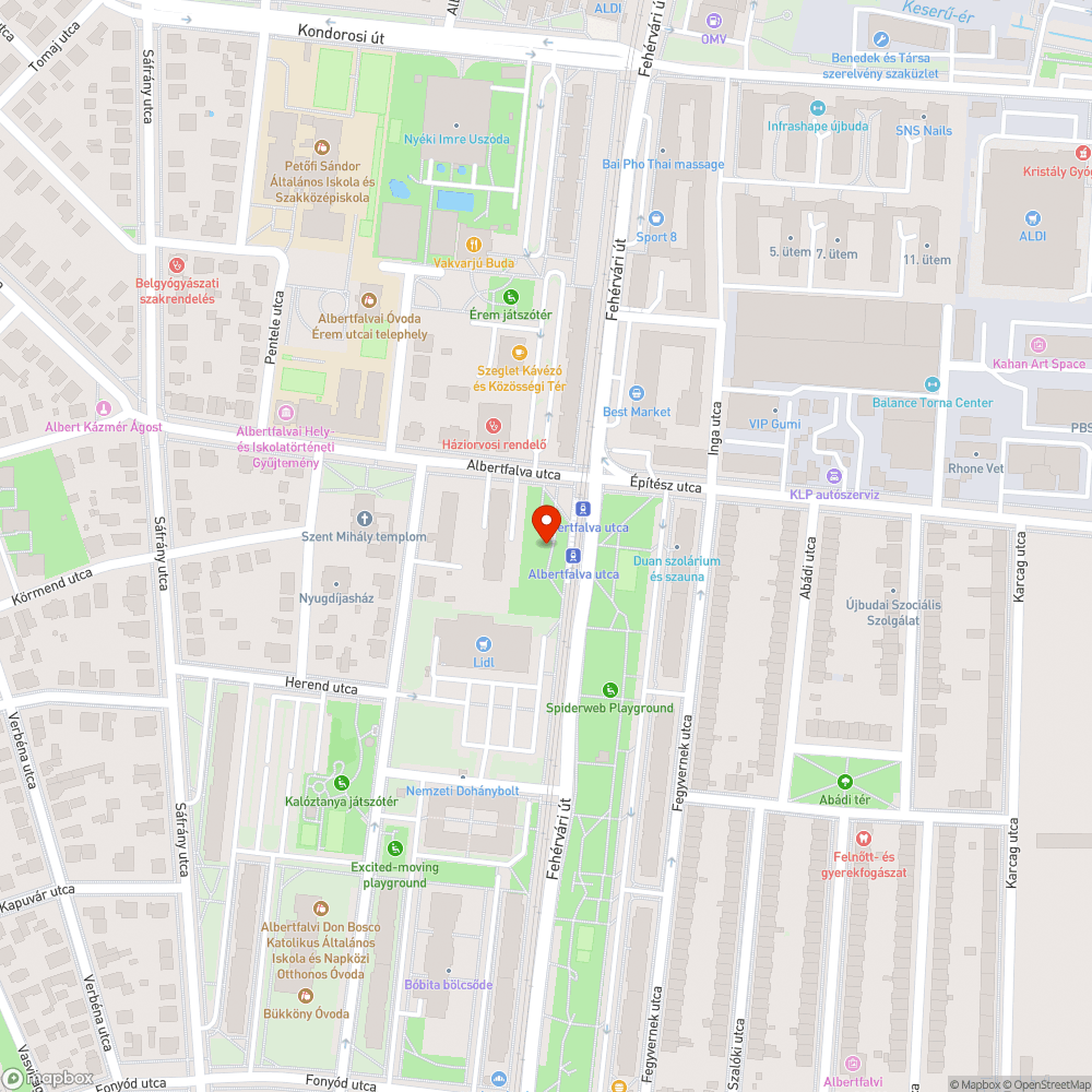 Szemetes park bejelentés helye