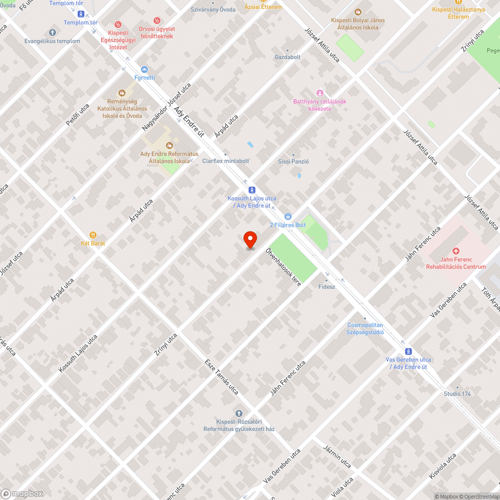 Zöld kiskocsi bejelentés helye