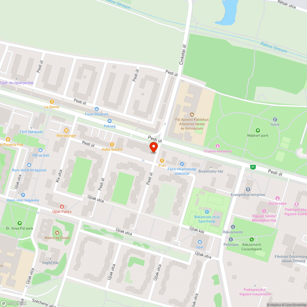 Poller bejelentés helye