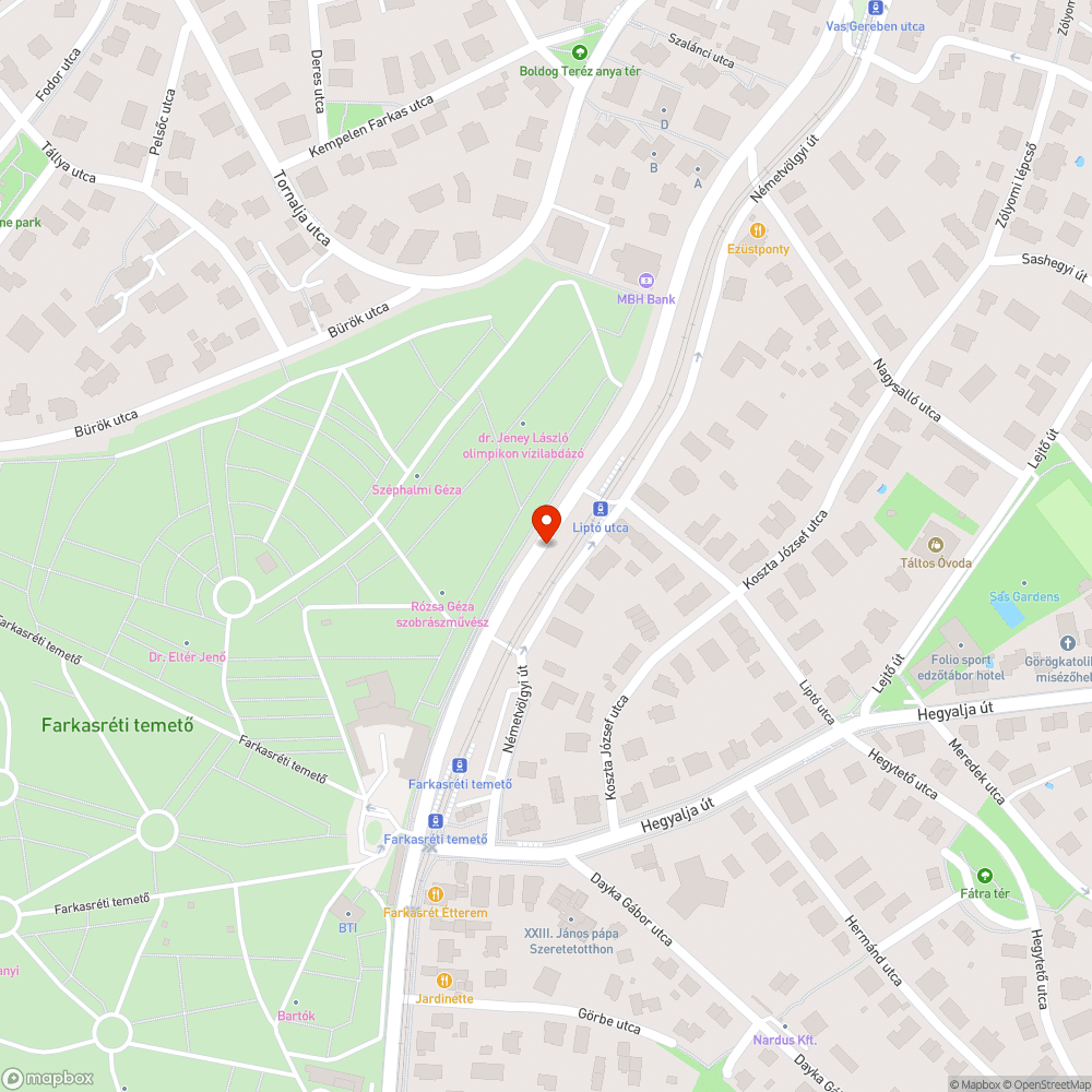 Kivágott facsemeték a Németvölgyi úton bejelentés helye