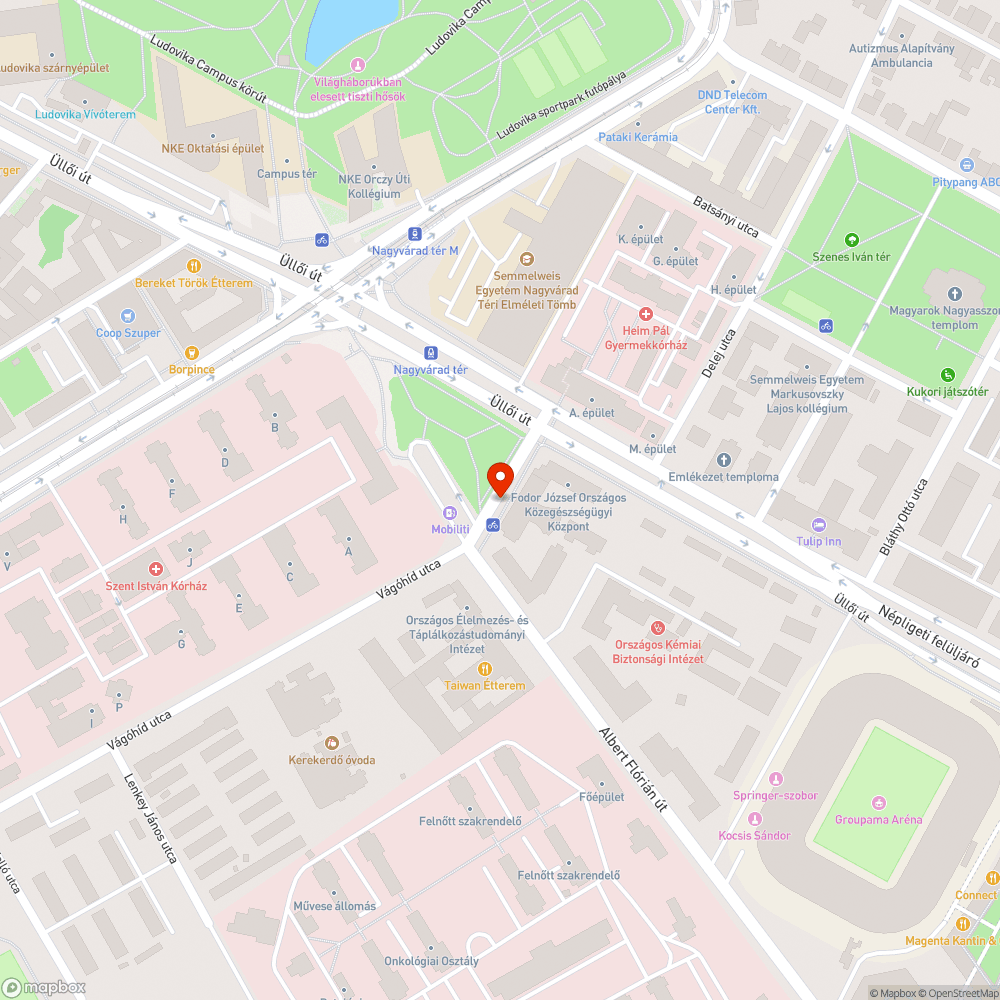 Nagyvárad tér - rendezetlen felfestés bejelentés helye