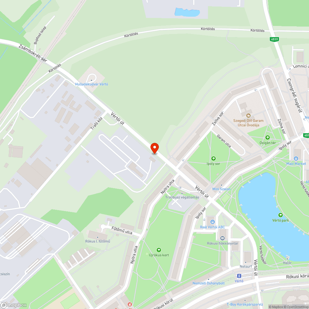 Széttört pad Szegeden bejelentés helye