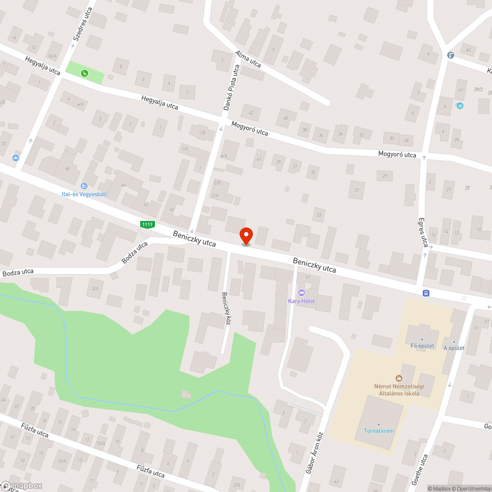 Kiégett bejelentés helye