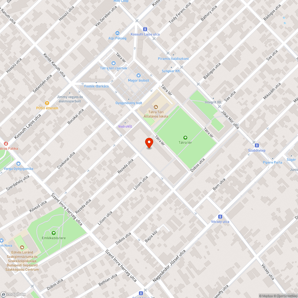 Tátra tér túlcsordult szemetesek bejelentés helye