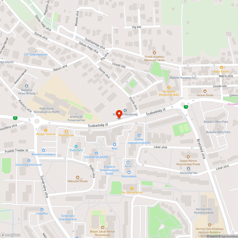 Balesetveszélyes, brutálisan nagy úthiba bejelentés helye