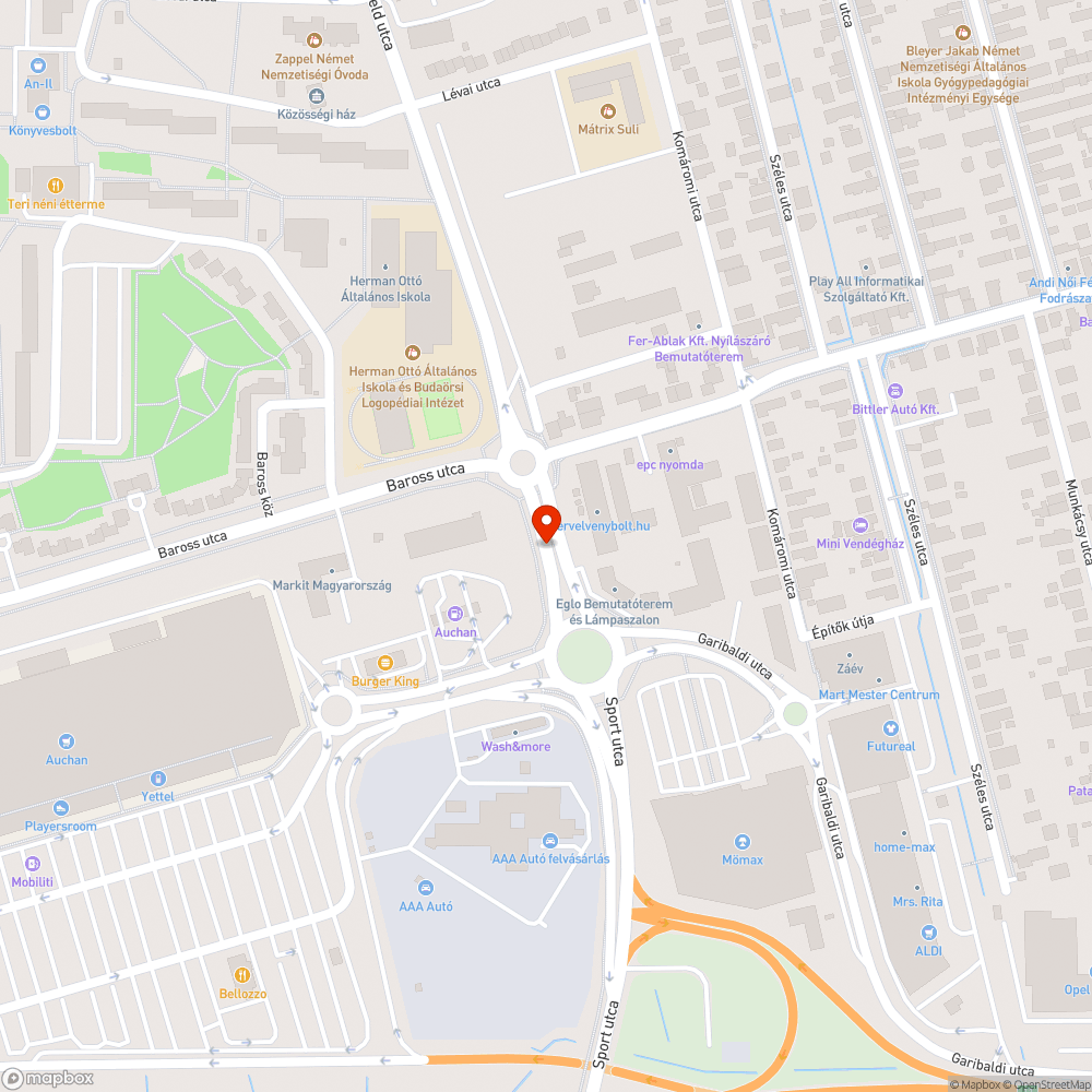 Mélyen besüllyedt útszakasz bejelentés helye