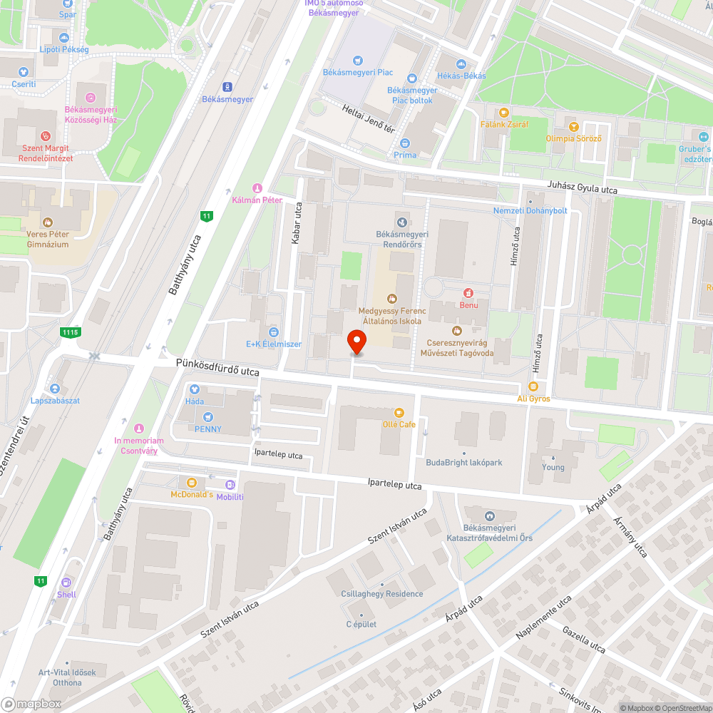 Kiégett bejelentés helye