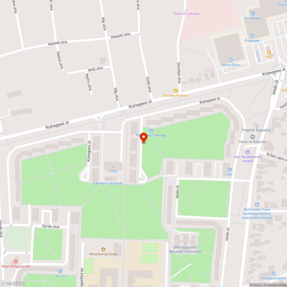 Szemétkupac bejelentés helye