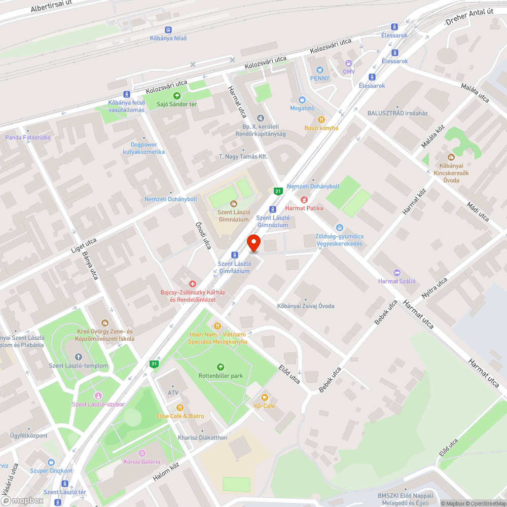 Kidőlt rongálódott terelő korlát bejelentés helye