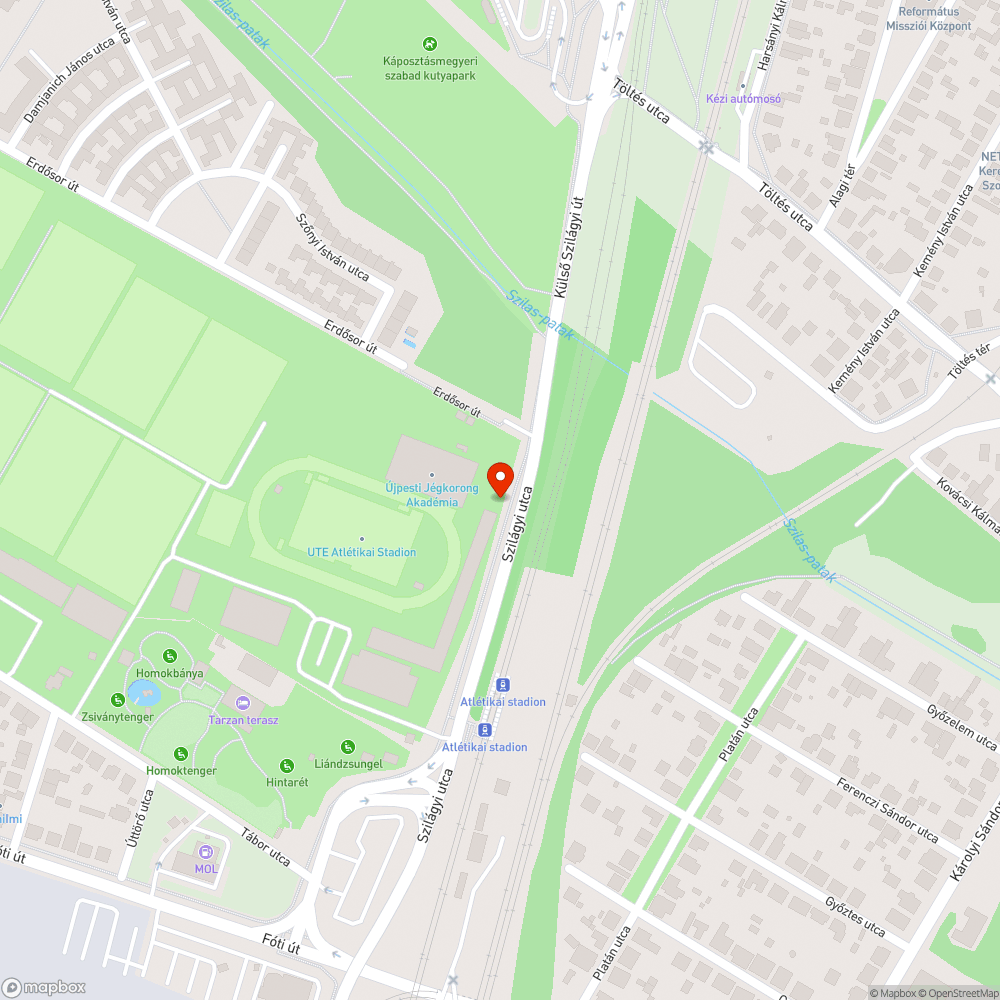 Egyenetlen kerékpárút bejelentés helye