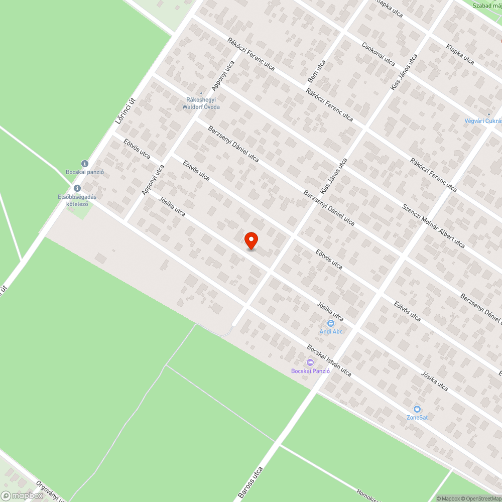 Szép méretű kátyú bejelentés helye