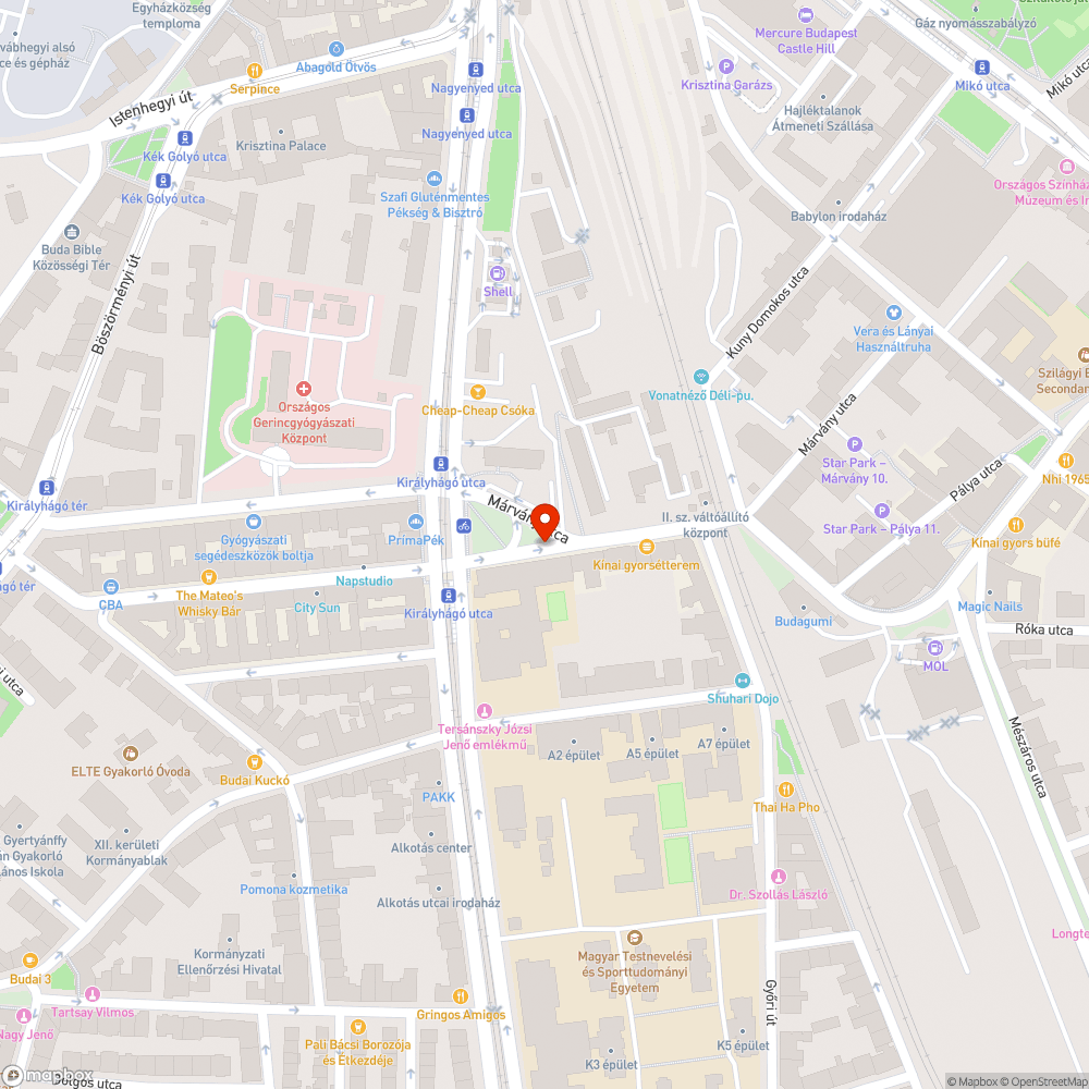 Kátyúkkal, bukkanókkal teli útszakasz bejelentés helye