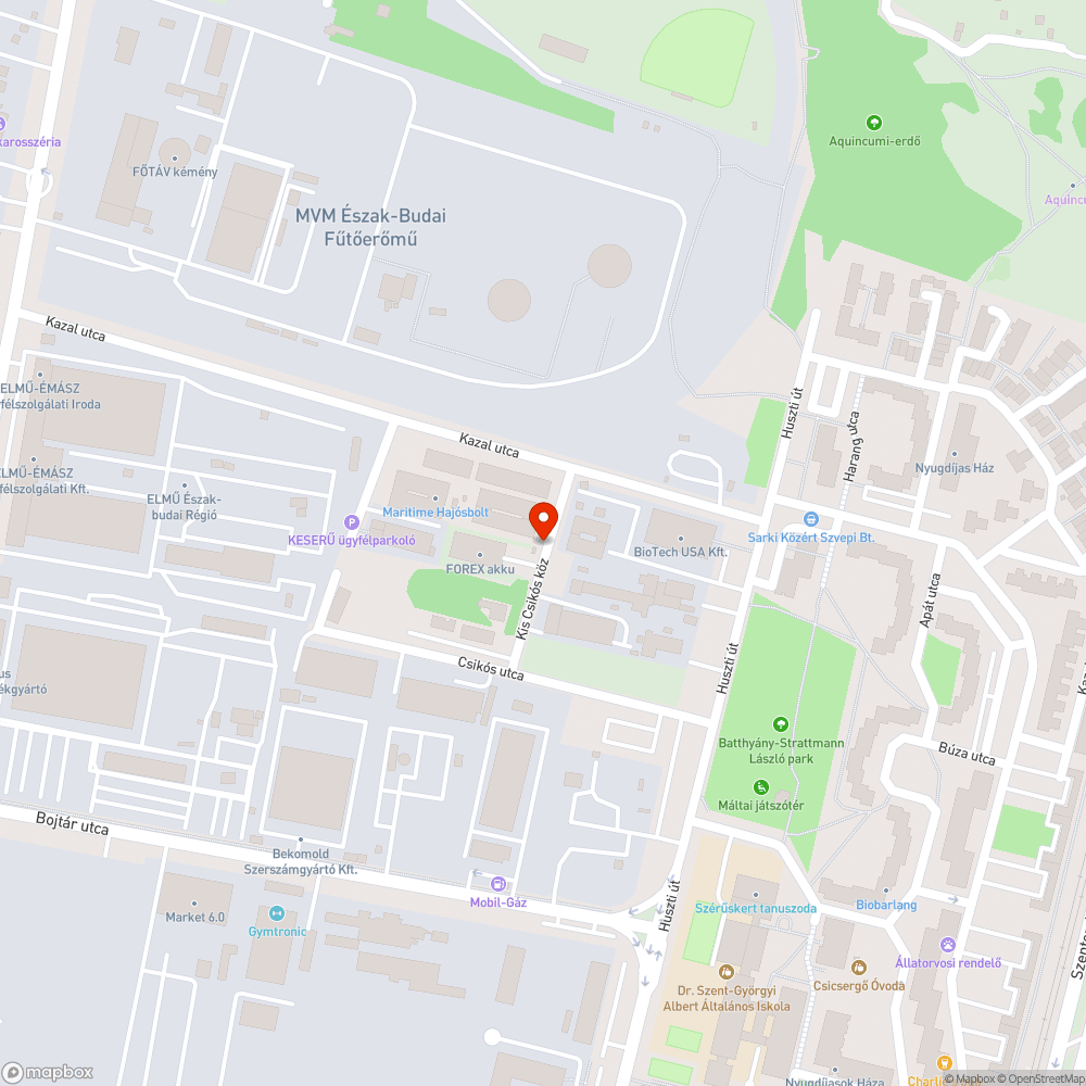 Áll a víz a Kiscsikós utcában bejelentés helye