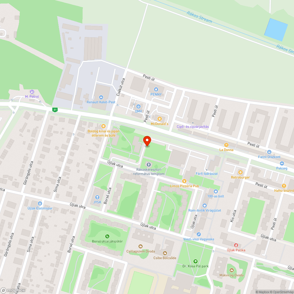 Hiányos sporteszköz bejelentés helye