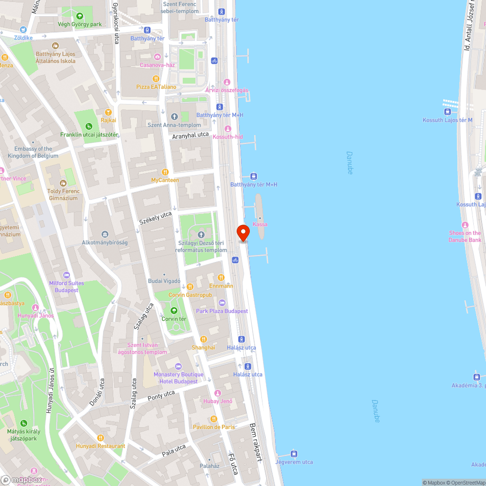 Kátyúk bejelentés helye