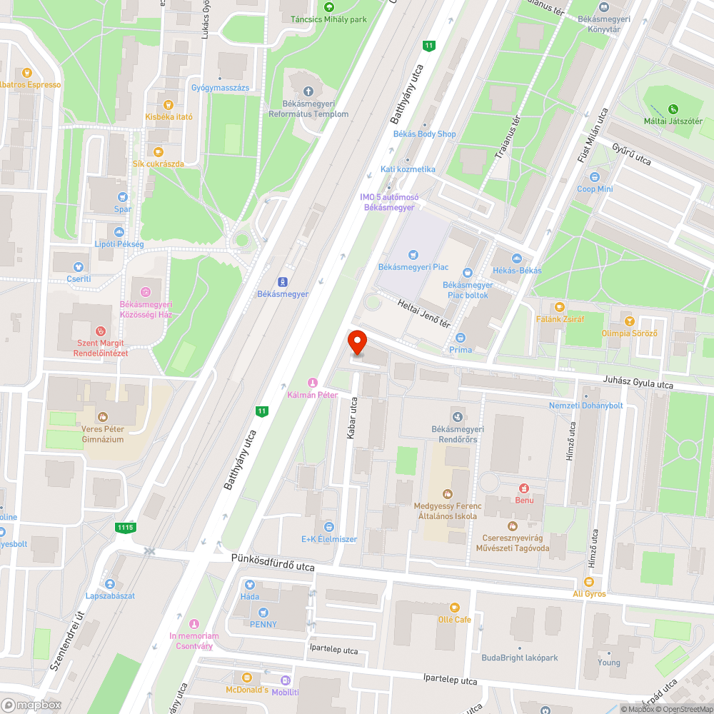 Kiégett 2 lámpa bejelentés helye