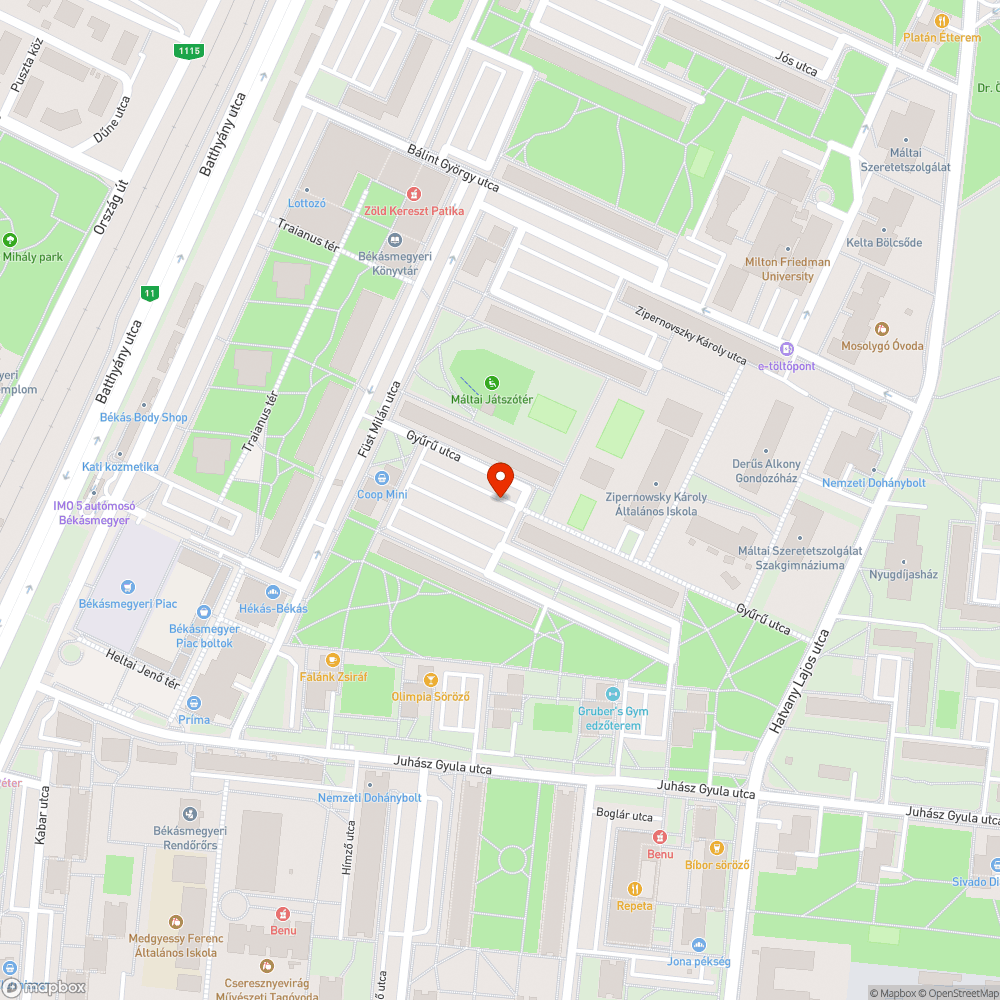 Aszfaltdarabok bejelentés helye