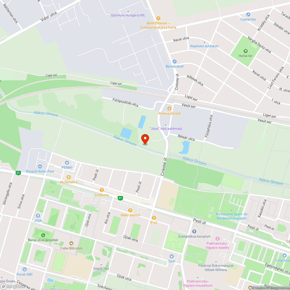 Szemét bejelentés helye