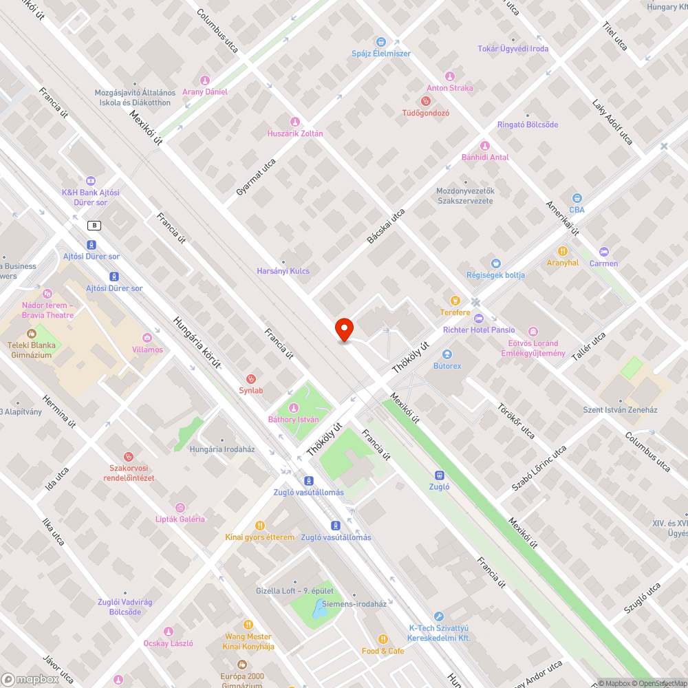 Elhagyott jármű bejelentés helye