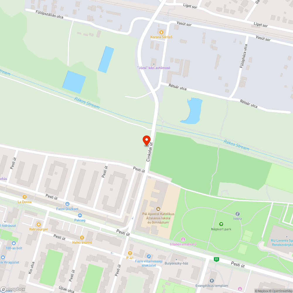 Korhadt fa bejelentés helye