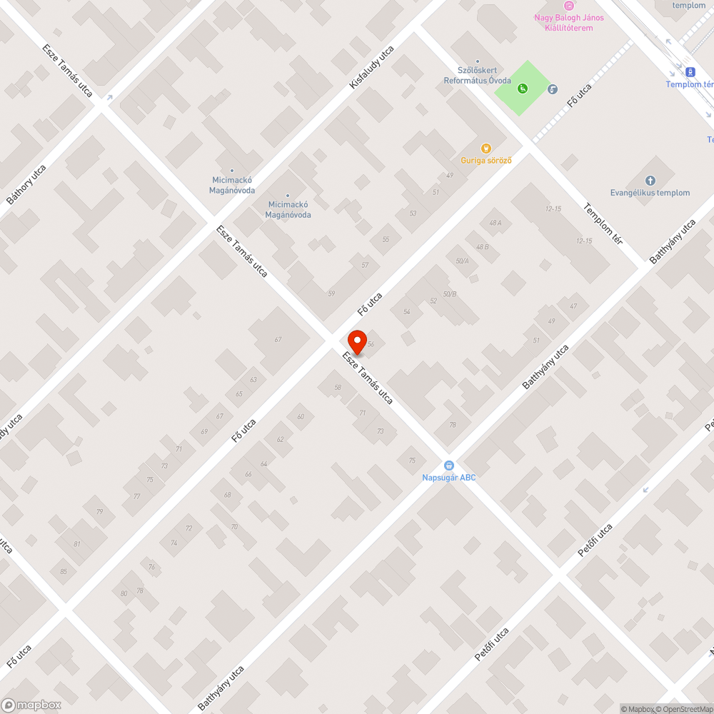 Törött fekete autó bejelentés helye